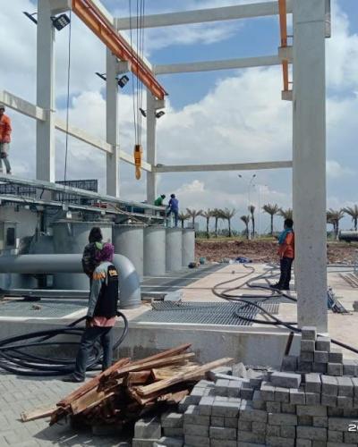 Pembangunan Stasiun Pompa 7 PIK 2 Extension